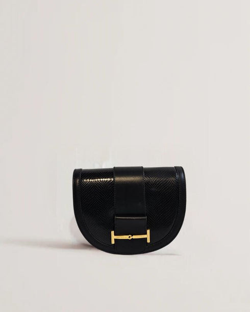 EDANNE-Bags-Equestrian Snake Effect Saddle Bag- Ted Baker Romania